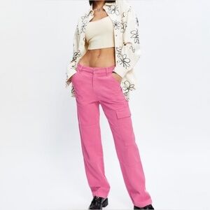 Reformation Bailey High Rise Utility Pant Cargo Pink Candy size : 27